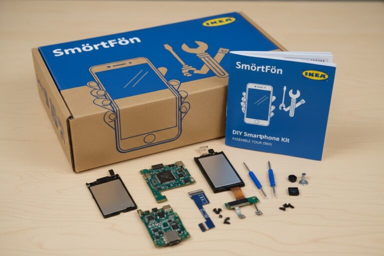 IKEA lanceert revolutionaire smartphone die je zelf nog in elkaar moet zetten: de SMÖRTFÖN